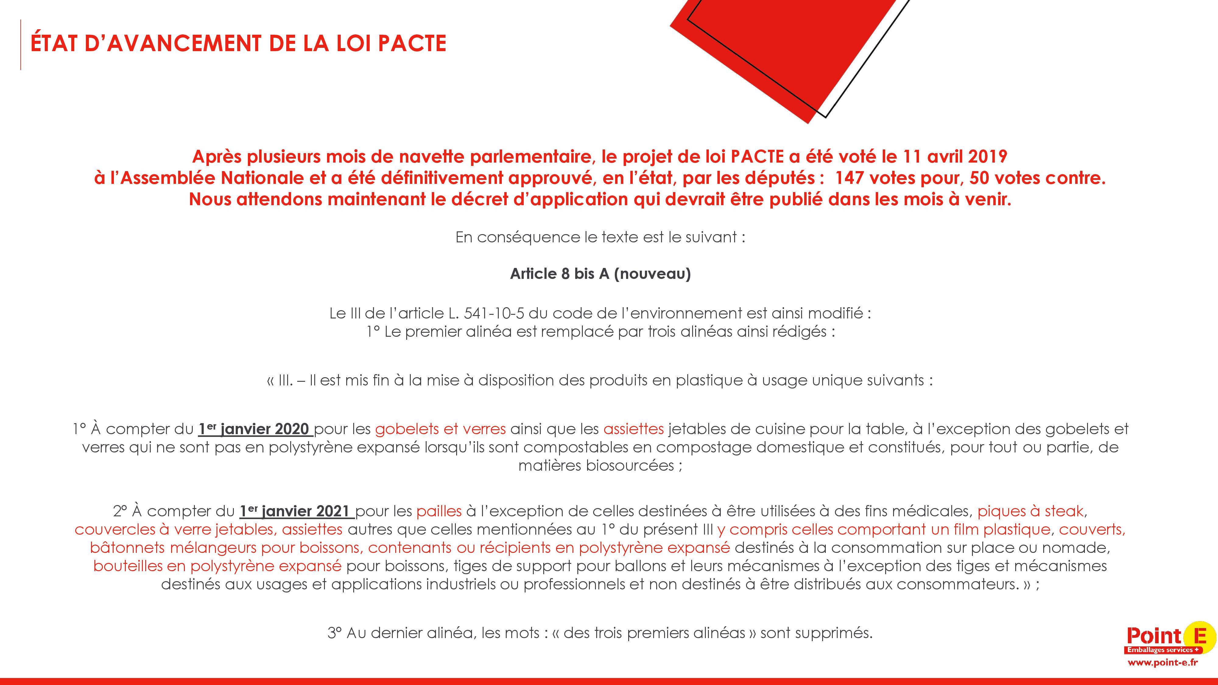 LOI PACTE